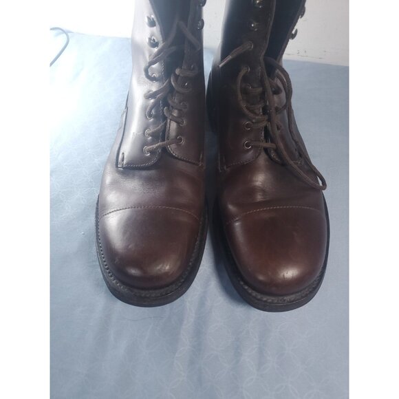 Prada Made in Italy Lace-up Ankle Boots Men's 9.5 Brown 0725 - Picture 16 of 16